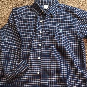 Men’s Size M Blue checkered slim fit button down